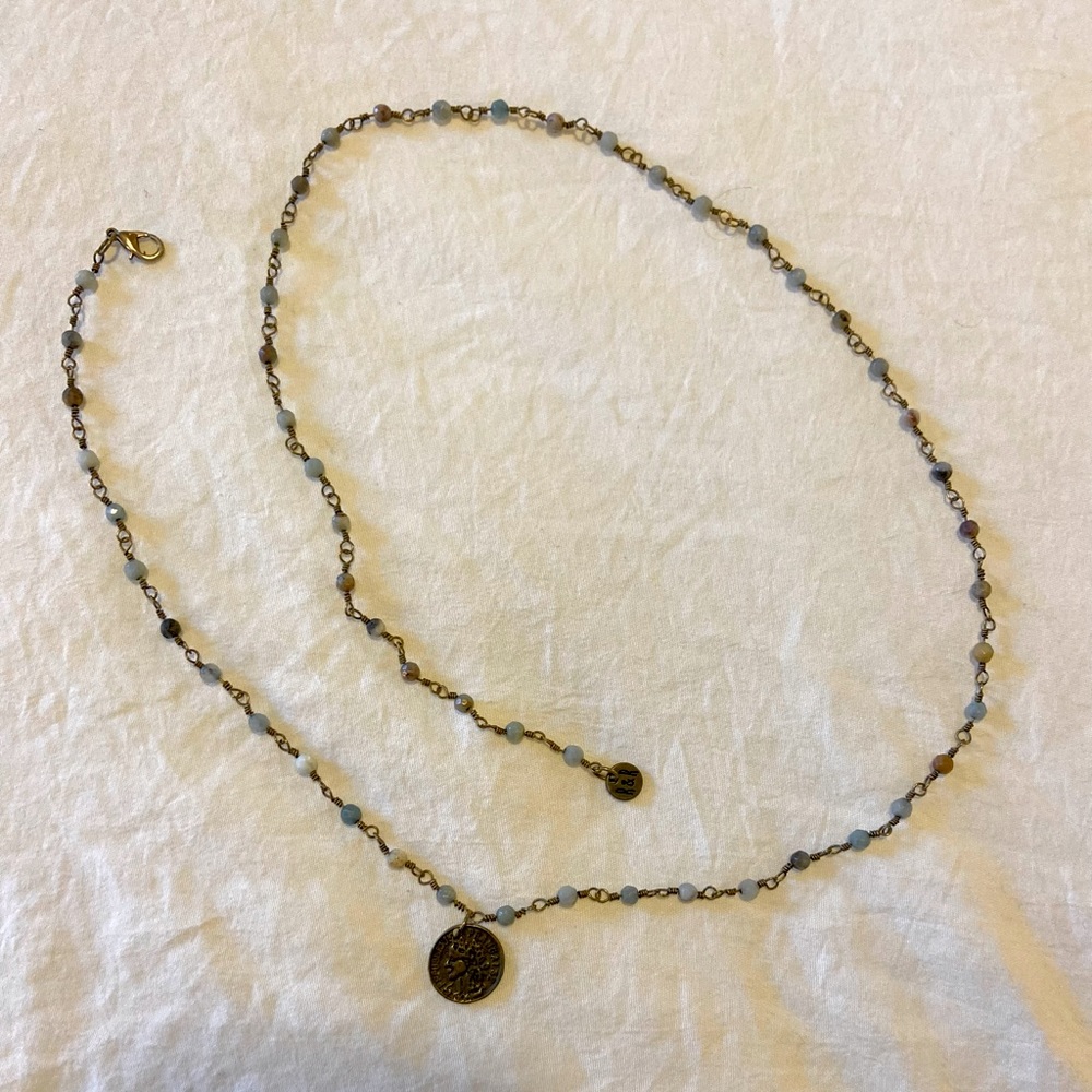 Raw &Rebellious double wrap necklace